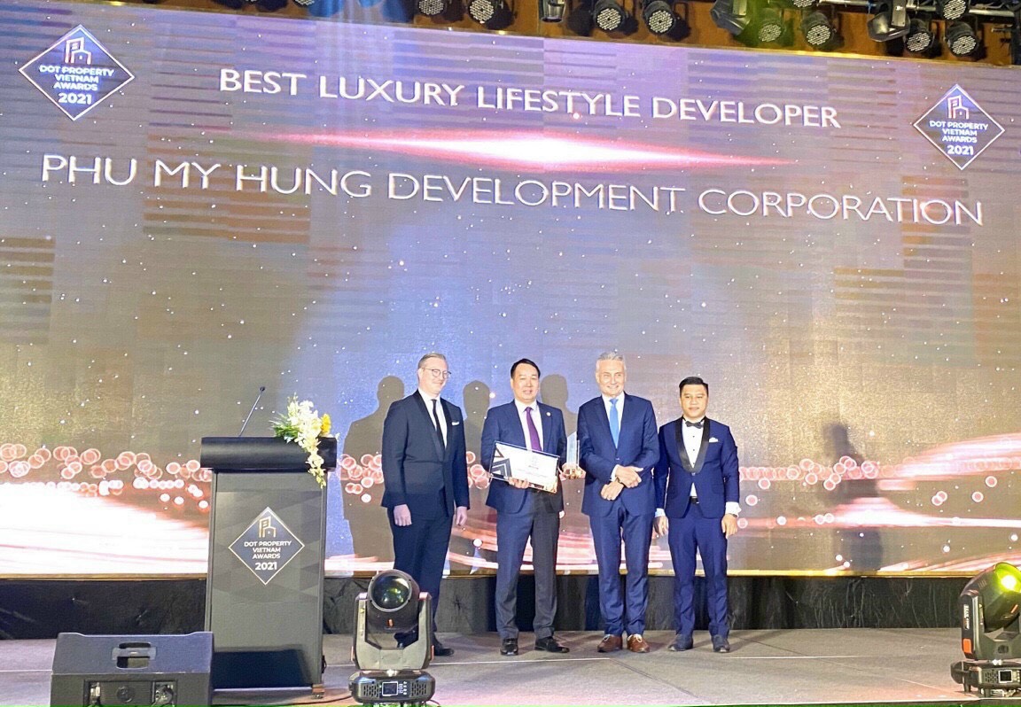 Phú Mỹ Hưng nhận giải "Chủ đầu tư có thiết kế phong cách sống cao cấp nhất" vào ngày 01/11/2021
